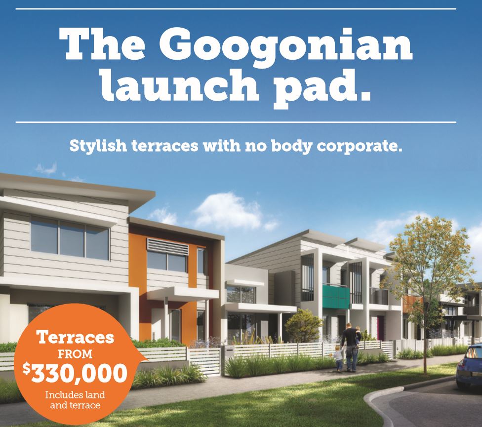 New terrace homes out now from 330,000, Googong