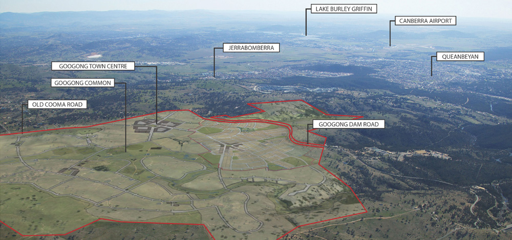 aerial map with lables