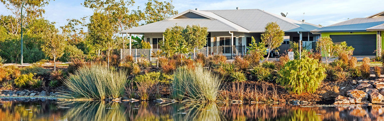 House next to lake in The Heights