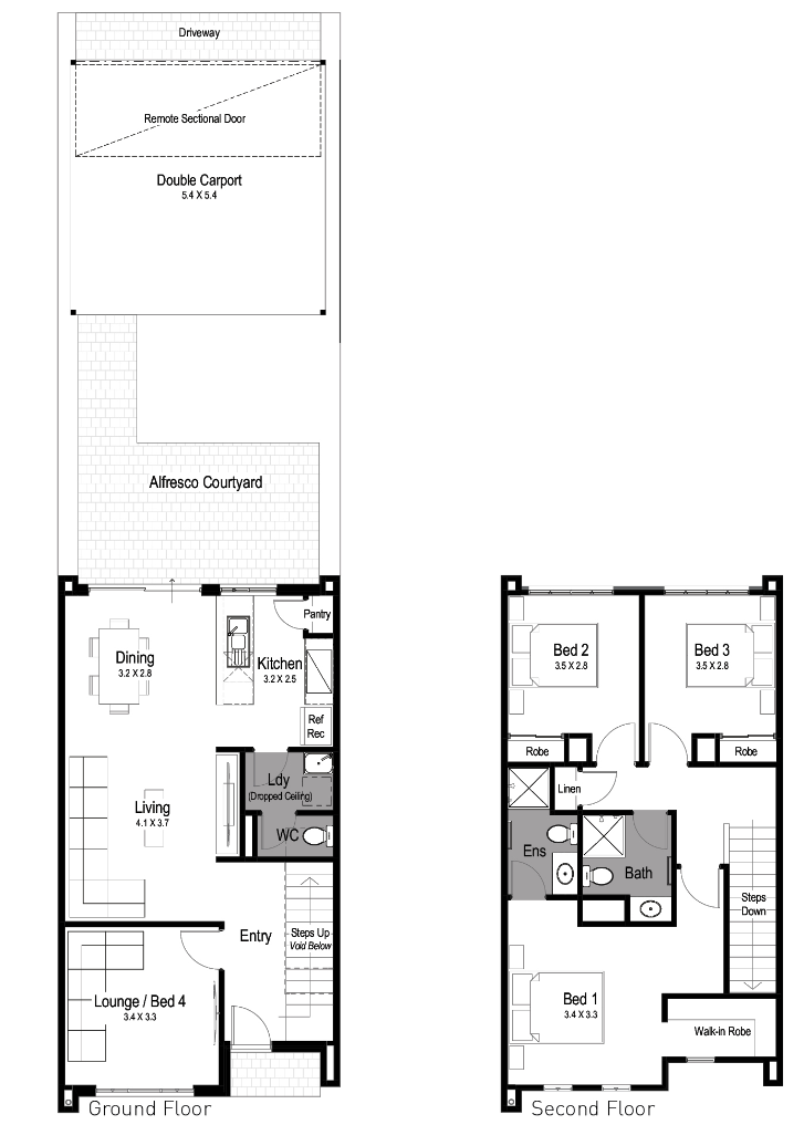 Movida Estate Homebuyers Centre Duet Townhouse Floorplan