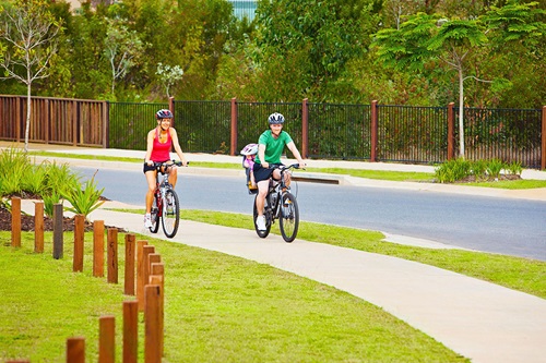 Bike riders at Vantage