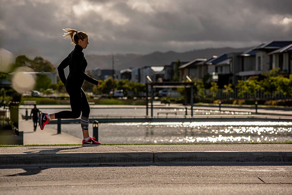 Woman Running at Lightsview