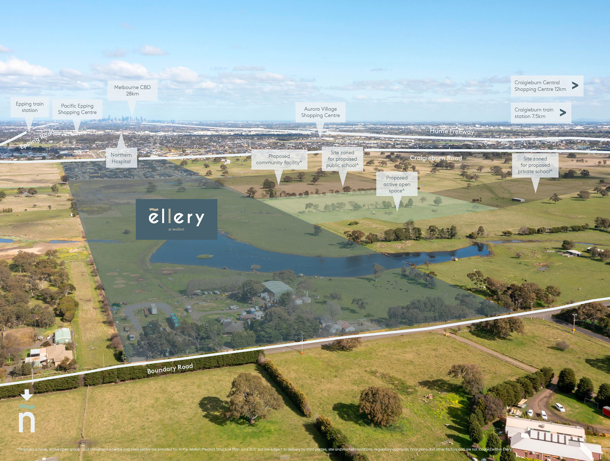 Ellery Aerial Map