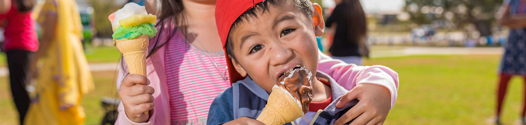 Boy with ice-cream