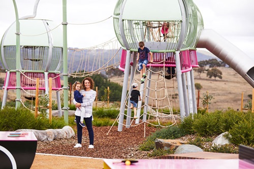 Children playing in a park