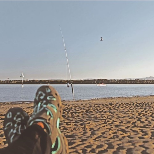 Fishing near Riverbank