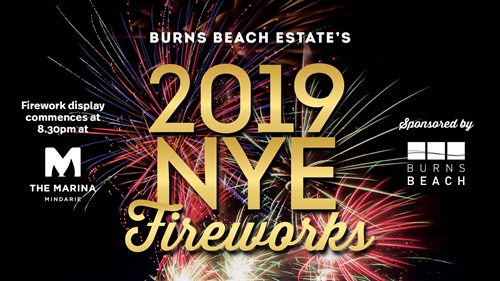 Burns Beach 2019 NYE Fireworks