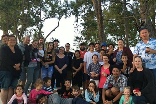 Friends having a gathering at the local park in Wellard.