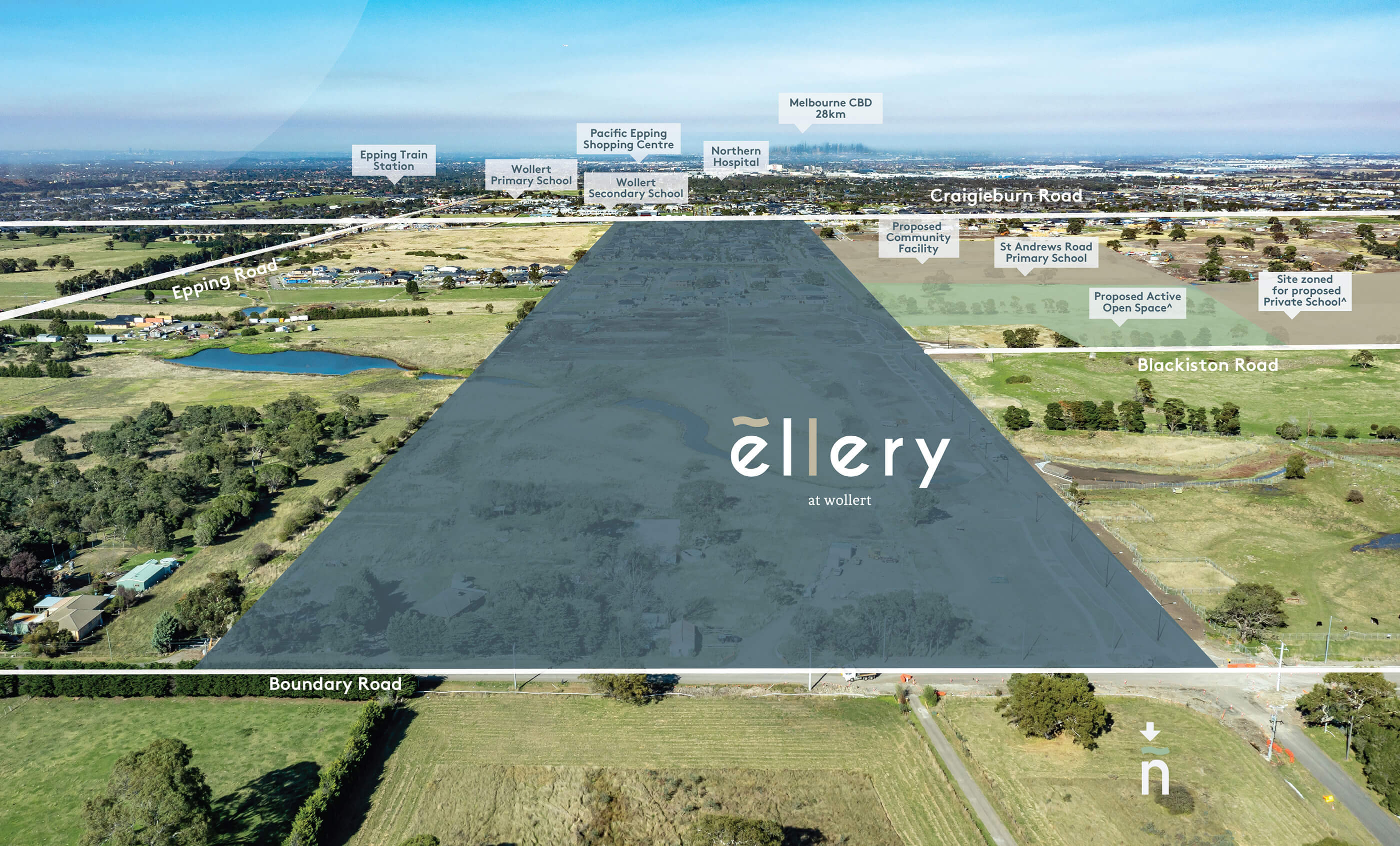 Ellery Aerial Map