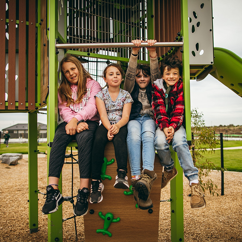 Kids on Raffles Park Playground