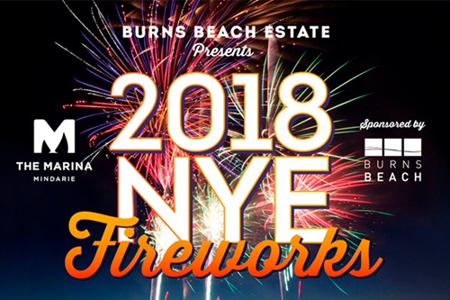 Burns Beach Mindarie Marina Fireworks NYE 2018