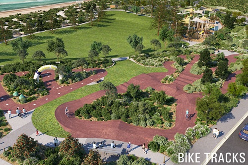 Golden Bay Future Foreshore Park Playground BMX Track Bike