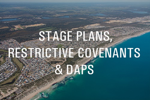 Golden Bay Builder Stage Plans Restrictive Covenants and DAPs