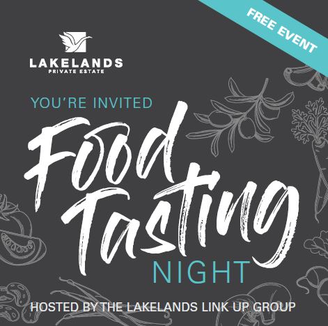 Lakelands Food Tasting Night Flyer