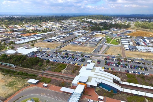 Wellard train station and surrounds aerial