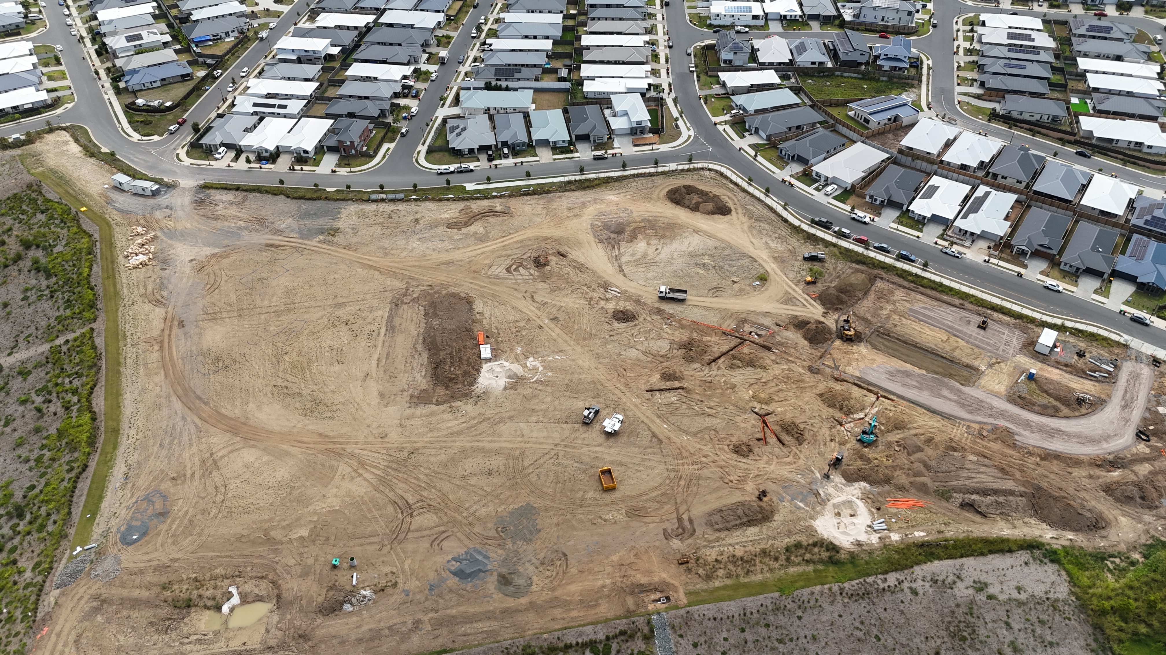 Early Earthworks Underway at Margaret Josey Park