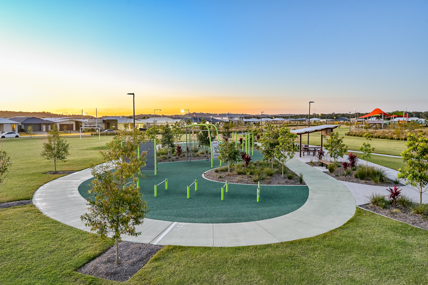 PEET_Village_Green_Park_Sunset2