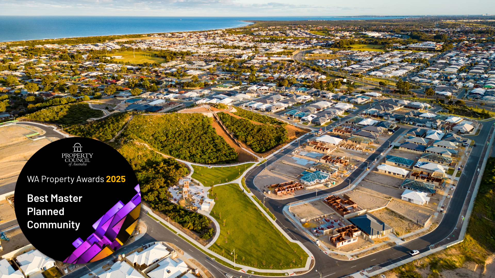 Golden Bay Estate Crowned Best Masterplanned Community at 2025 WA Property Council Awards