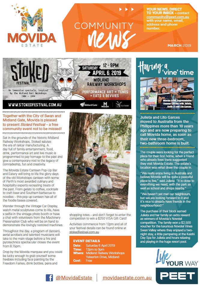movida estate community newsletter