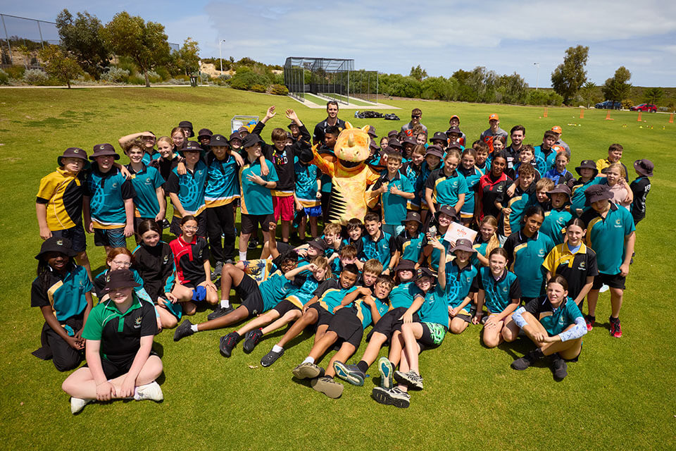 Perth Scorchers Cricket Workshop At Shorehaven Primary School