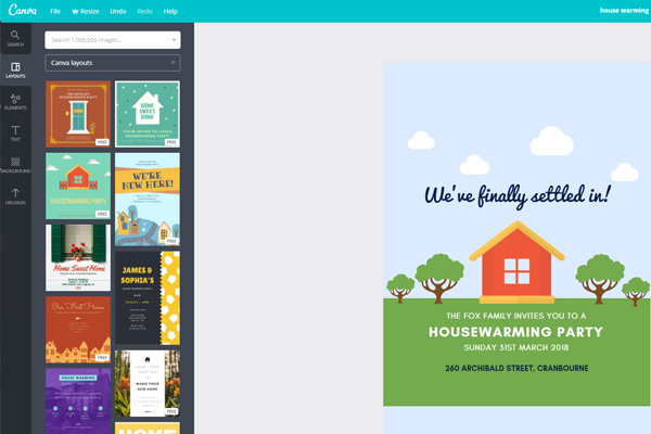 housewarming invites